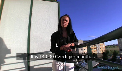 Property agent Gina Devine fucks with her client for a better deal