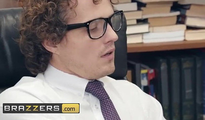 Schoolgirl with big tits Ashly Anderson fucks for a better grades