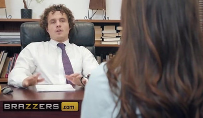 Schoolgirl with big tits Ashly Anderson fucks for a better grades