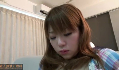 POV fucking with amateur Japanese teen