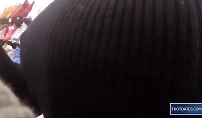 Hot blonde babe sticking her rubber dildo in pussy in dressing room