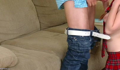 Naughty brunette teen Monica Rise loves 69 pose