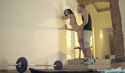 Brunette Sheri Vi loves hard dick after some yoga training