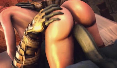 Slutty anime girl with monster boobs rides big cock