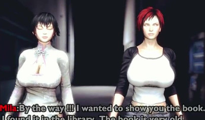 Slutty anime girl with monster boobs rides big cock