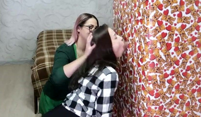 Two nerdy students share a glory hole with their mouth