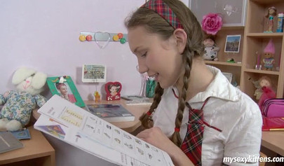 Slutty petite teen bangs as soon as she got home from school