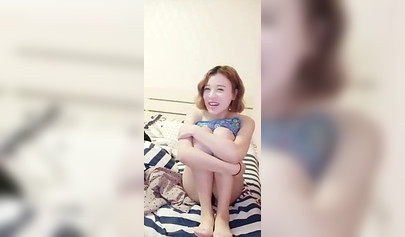 Asian slut with big tits fucking her lover