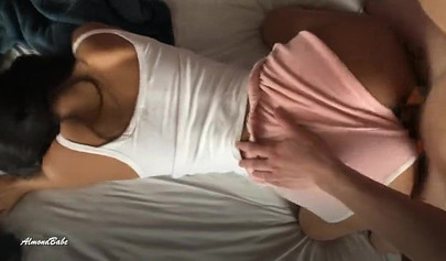 Sexy Indian babe with lovely ass and body fucked in the morning