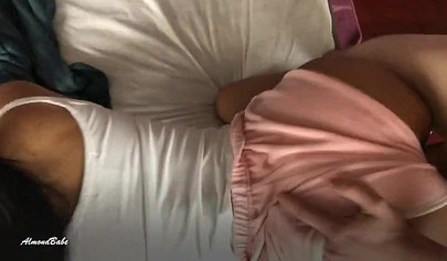 Sexy Indian babe with lovely ass and body fucked in the morning