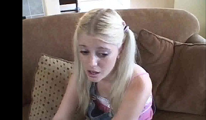 Young tiny blonde girl Charlotte Stokely wants huge male meat