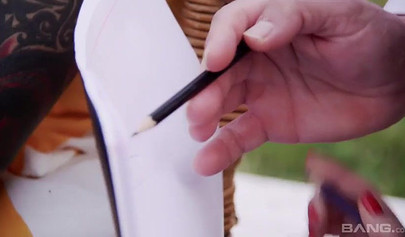 Horny redhead slut Susana Melo rides teacher's dick