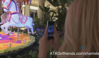 Sexy blondie Carmen Blonde sucks and fucks after hot bath