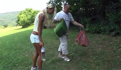 Horny blonde slut gets her anal hole filled with some dick