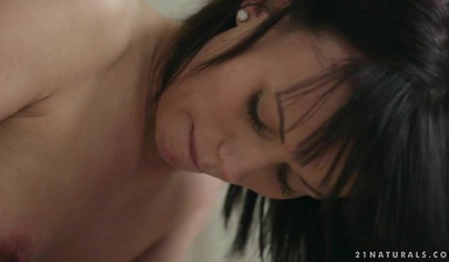 Skinny brunette hoe Tiffany Teen fucking with sensuality