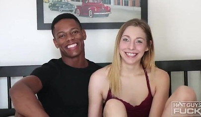 Horny black dude destroys this slutty chick with small tits