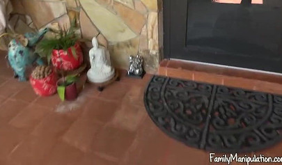 Cute blonde slut Kenzie Reeves pleasures big cock