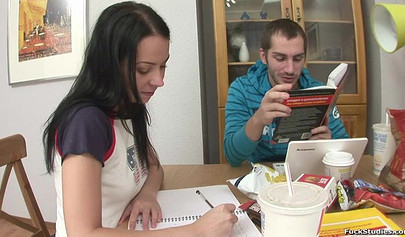 Adorable Russian teen Cindy Dee fucks in school uniform