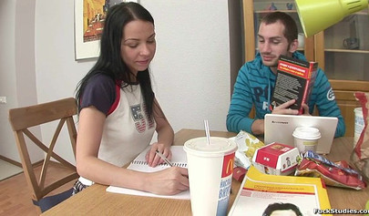 Adorable Russian teen Cindy Dee fucks in school uniform