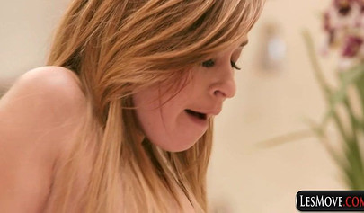 Pussy hungry lesbians spread their legs for sensual licking and fingering