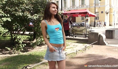 Brunette teen with small tits Stracy Stone gets banged hardcore