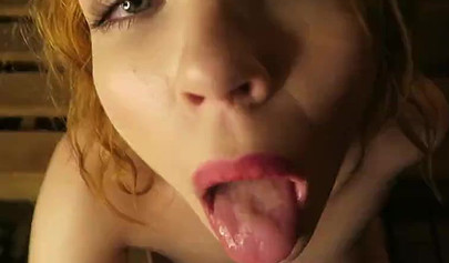 Adorable Russian Deepbunnyhole blows male pole in POV blowjob