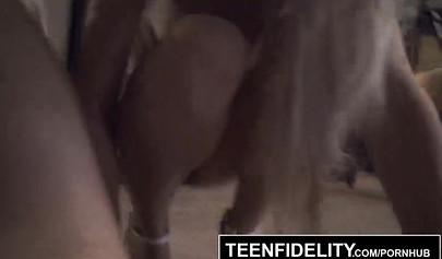 Very skinny and hot teen Kenzie Reeves loves rough smashing