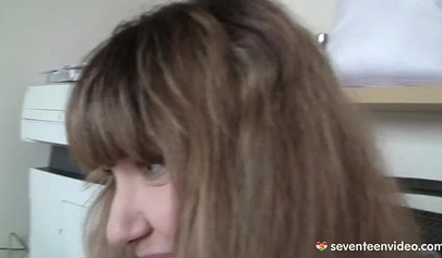 Petite girl with small tits Elly Justin getting pounded by her BF