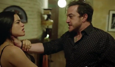 Compilation of sexy Paulina Gaitan getting naked in the TV show