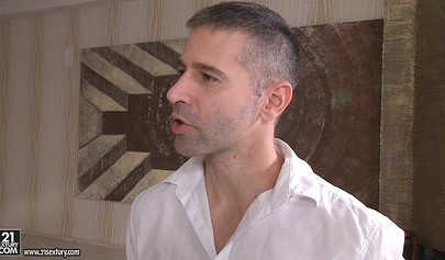 Skinny and lusty brunette Leyla Morgan gets hardcore banging