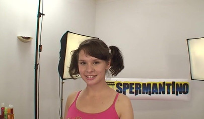 Brunette dick lover takes knob on yoga session and enjoys cum