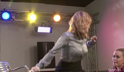 Hot and horny euro matures enjoy clothed lesbian sex