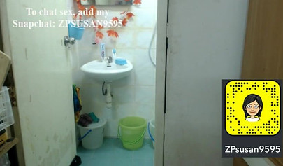 Amateur babe with hairy pussy spied in the bathroom