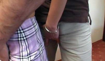 Very skinny but fuckable teen shows her ass and enjoys anal pounding