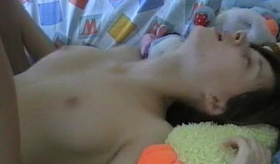 Petite brunette with small boobs knows how to suck and fuck dick