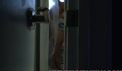 Sexy stepdaughter Avery Adair takes big dick from her stepdaddy