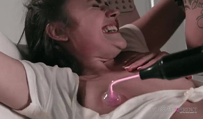 Big titted inked MILF Anna Bell Peaks dominates young lesbian Adria Rae