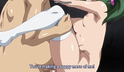 Japanese animated slut with big tits getting smashed hardcore