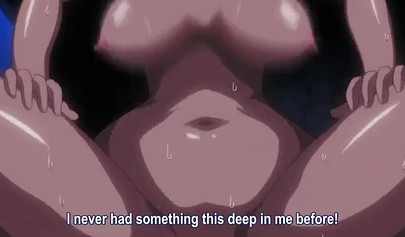 Japanese animated slut with big tits getting smashed hardcore