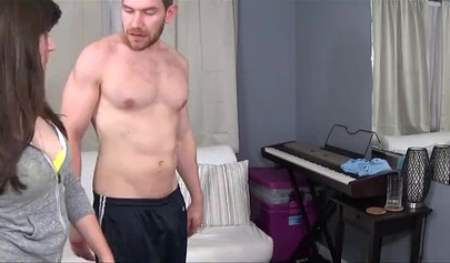 All natural stepsister Paris Lincoln getting slammed by her stepbro