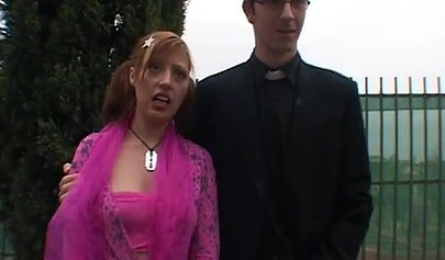 Pretty petite girls getting their twats wrecked in gangbang action