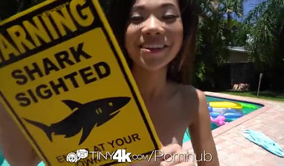 Petite Asian chick Vina Sky getting her hole slammed like never before