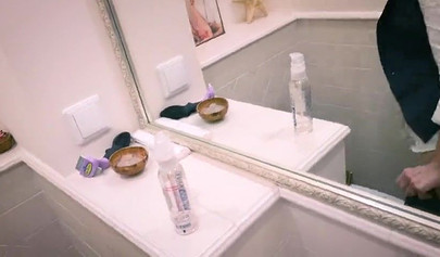 Beautiful redhead with glasses get mouth and ass fucked