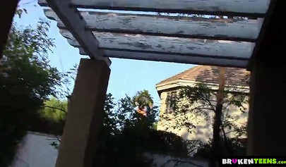 Sweet brunette with big tits Dillion Harper sucking and riding boner in POV