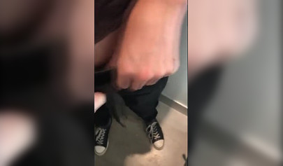 Hot ass schoolgirl giving her friend amazing blowjob in after school