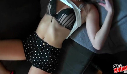 POV foursome with horny Latinas Devyn Heart and Sophia Grace