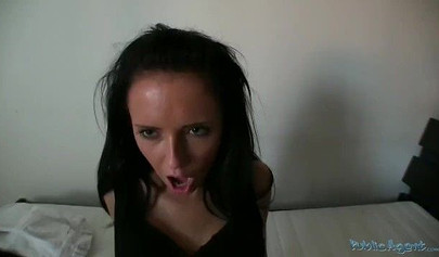 Petite Gina Devine sucking and riding fat boner for money