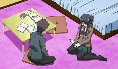 Horny hentai schoolgirls with big tits searching for a big dicks