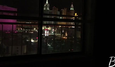 Amateur couple fucking on their glamour vacation in a hotel room