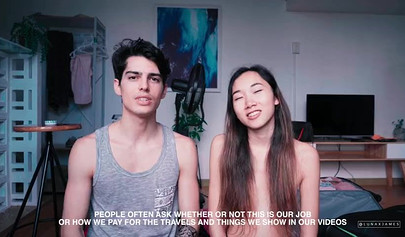 Asian girlfriend loves to fuck with her white boyfriend